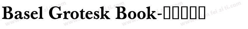 Basel Grotesk Book字体转换